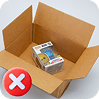 Caja con cinta de embalaje